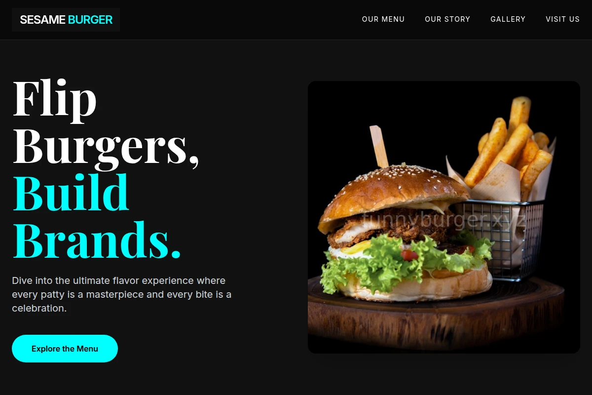 Sesame Burger