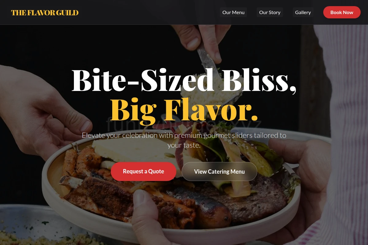 Slider Catering