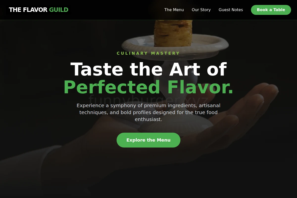 Menu Specialty Food