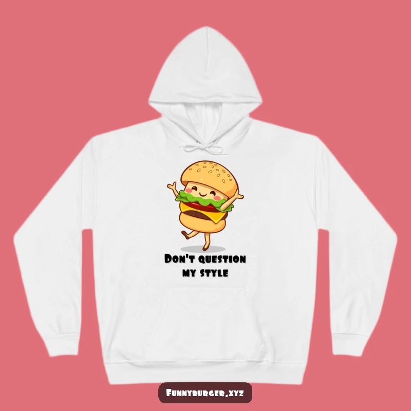 Funny Burger Ballet Hoodie - Cozy and Hilarious Food Lover Sweatshirt Gift