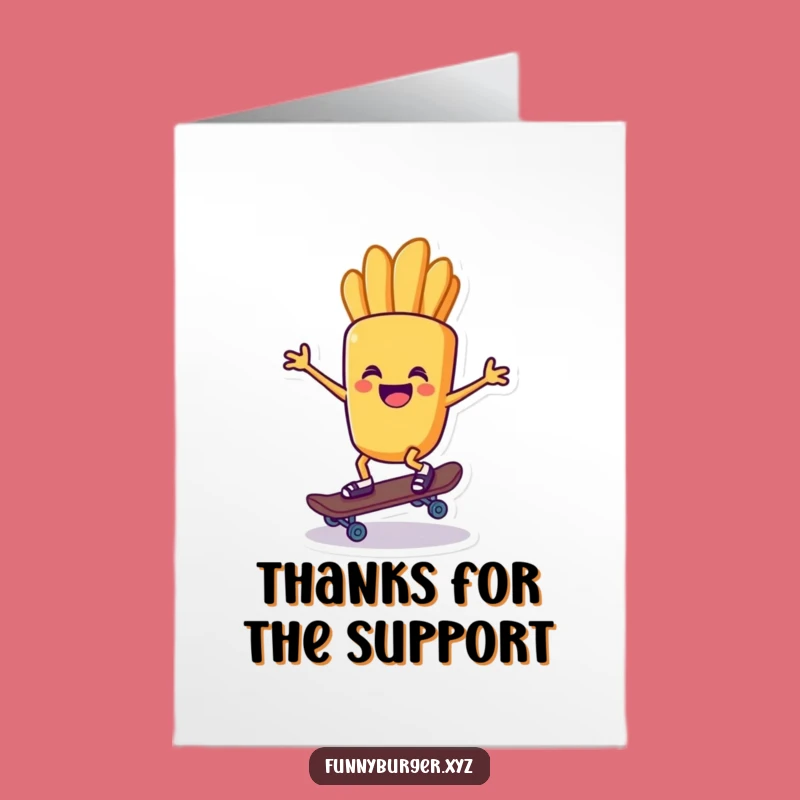 Free Printable French Fry Thank You Card - Funny Downloadable Card for Food Lovers