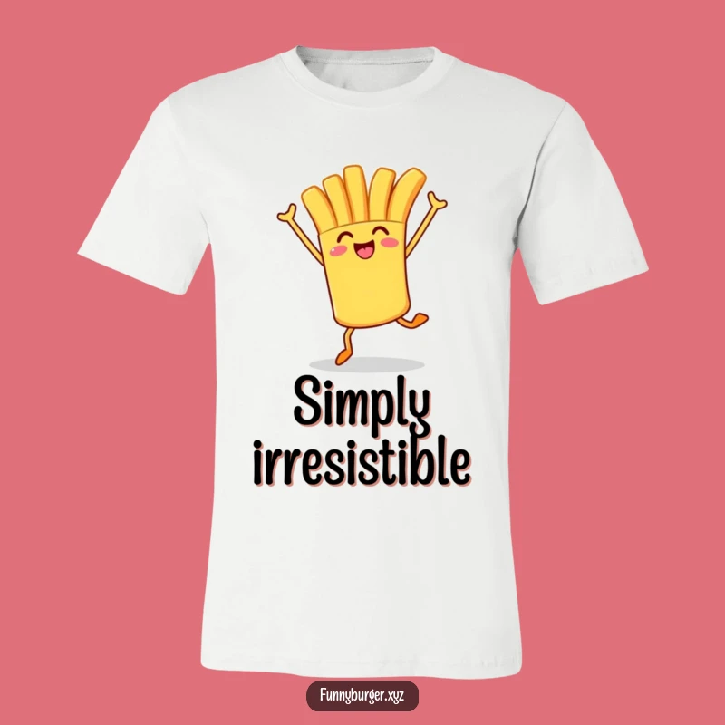 Funny French Fry T-Shirt: Energetic Jumping Foodie Tee, Perfect Humorous Gift