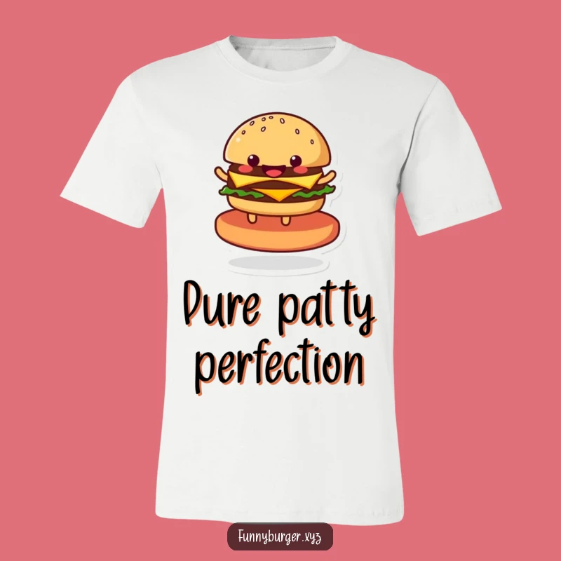 Funny Burger Shirt: Joyful Spinning Food Character Tee, Perfect Humorous Gift